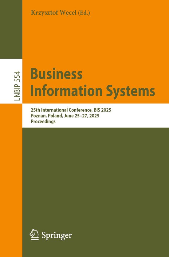 Lecture Notes in Business Information Processing554- Busines ... - cover