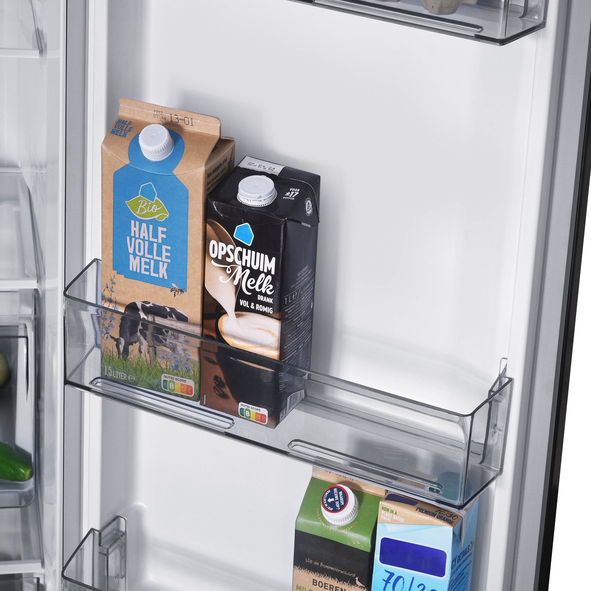 Inventum SKV0180B No Frost energiezuinige Amerikaanse koelkast - 532 liter - Digitaal display - Superkoelen - Supervriezen - Deuralarm - 2 deuren - Zwart — afbeelding 5