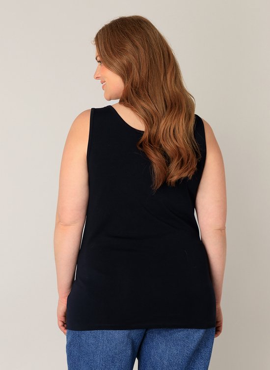 BASE LEVEL CURVY Yuppie Top - Dark Blue - maat 2(50)