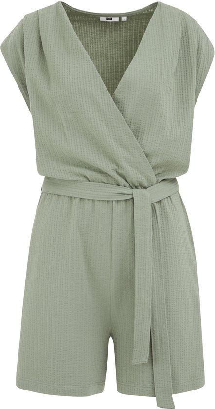 WE Fashion Dames playsuit met structuur