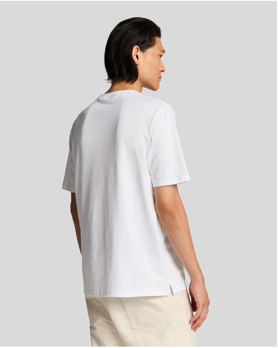 Lyle & Scott - Shirt Wit Lyle&scott Embroidered Badge Graphic T-shirts Wit Ts2221v