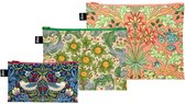 Pochettes Zip LOQI - Jacinthe, Strawberry et verger recyclées