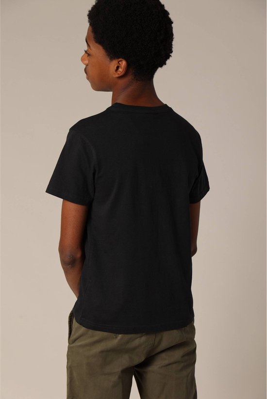 T-shirt met korte mouw en knoopjes - GROEN - - 12.00