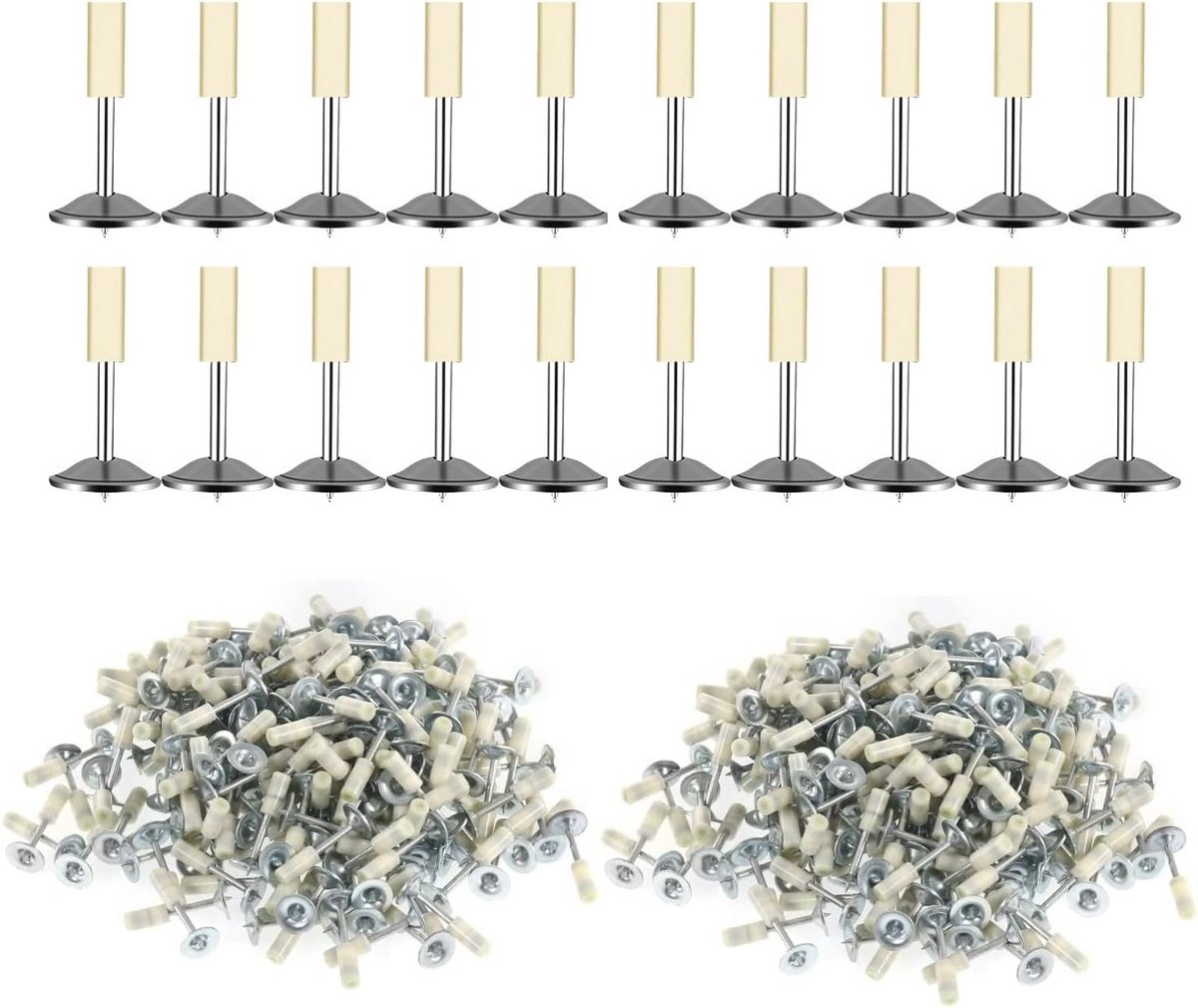 Ronde nagels 25 mm - 50 stuks voor nagelpistolen