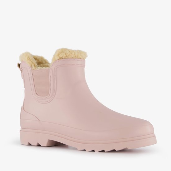 Mountain Peak lage gevoerde regenlaarzen - Roze - 100% stof- en waterdicht - Maat 34