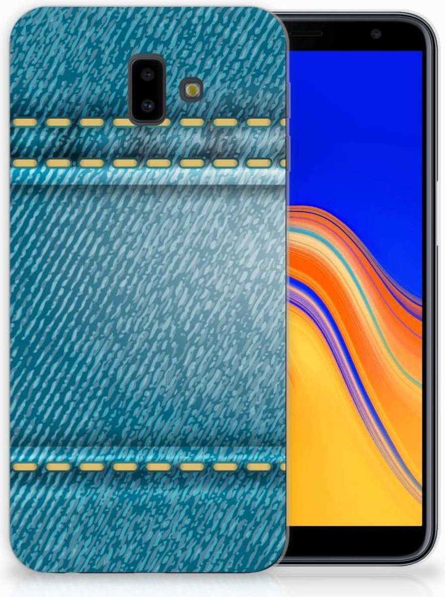 TPU Hoesje voor Samsung Galaxy J6 Plus (2018) Silicone Back Cover Jeans