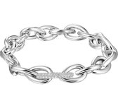 The Jewelry Collection Armband Zirkonia 13,5 mm 20 cm - Zilver Gerhodineerd