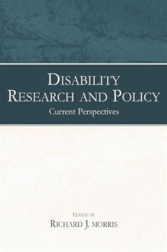 Disability Research and Policy - cover