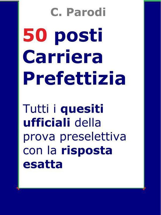 Concorso 50 posti Carriera Prefettizia - cover
