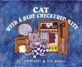 Cat With A Blue Checkered Kite