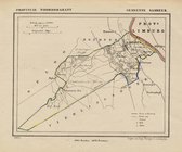 Historische kaart, plattegrond van gemeente Sambeek in Noord Brabant uit 1867 door Kuyper van Kaartcadeau.com