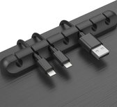 CHPN - Kabel-Organiser - Kabelclip - Kabels bij elkaar - Zwart: - Kabelorgainzer voor 7 Kabels - Zelfklevend -Kabel Klem - KabelHouder - KabelGoot - KabelManagement