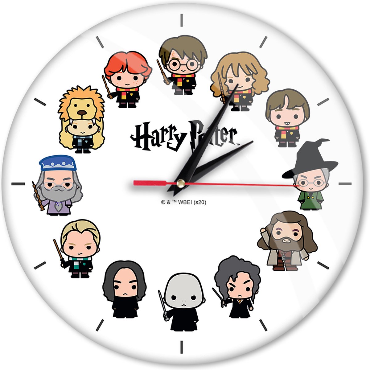 ERT Group - Wandklok - Harry Potter Characters - Wit