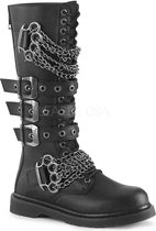 Demonia Kniehoge laarzen -47 Shoes- BOLT-450 Zwart