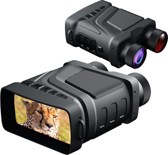 CL®: Waterdichte Night vision Safari Camera met 5x Digitale zoom - Night Vision Goggles - nacht visie bril - Oplaadbaar infrarood night vision bril - geschikt voor dag en nacaht - Airsoft - Safari- Wandelen - Jagen - wildlife camera -