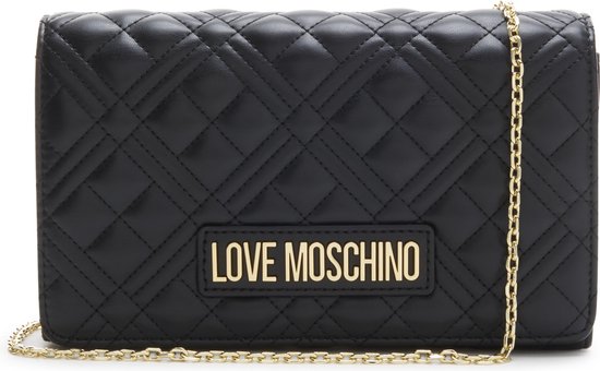 Love Moschino Dames Crossbody tasFestivaltas Kunstleer - Zwart