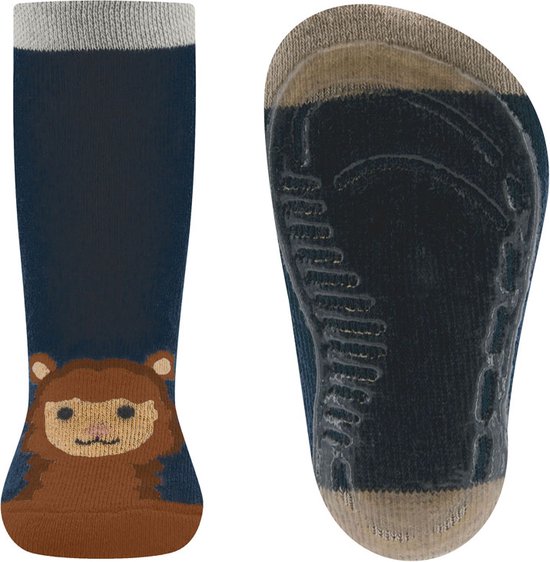 Ewers antislip sokken blauw met alpaca