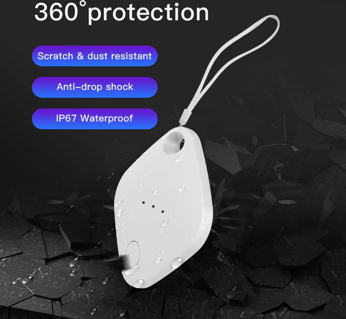 Tracker Android Smart Tag Android Tracker Android Tag Schlüsselfinder Kompatibel Mit Google Finden Hub APP IP67 Android Tracker Bluetooth KeyFinder Für Koffer/Gepäck