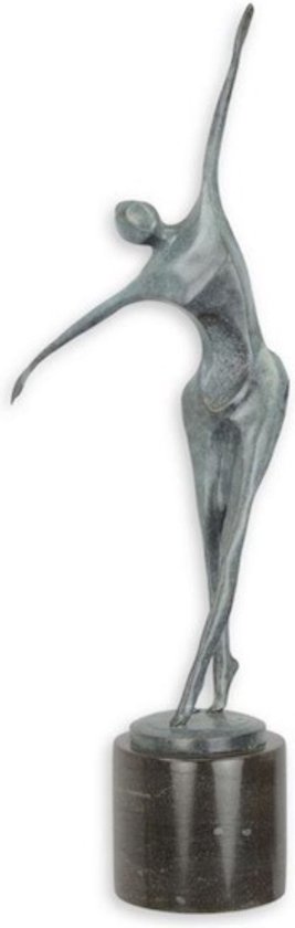 Bronzen Danser Beeld - Moderne Kunst Sculptuur - Unieke Woondecoratie -  Geschenk... | bol
