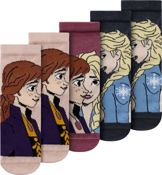NAME IT NMFOBSA FROZEN 5P SOCK WDI Chaussettes Filles - Taille 22/24