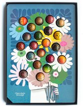 Bloemen Chocolade Bonbons - 21 Luxe Bonbons - Moederdag Cadeautje - Ambachtelijke bonbons - Luxe Verpakking