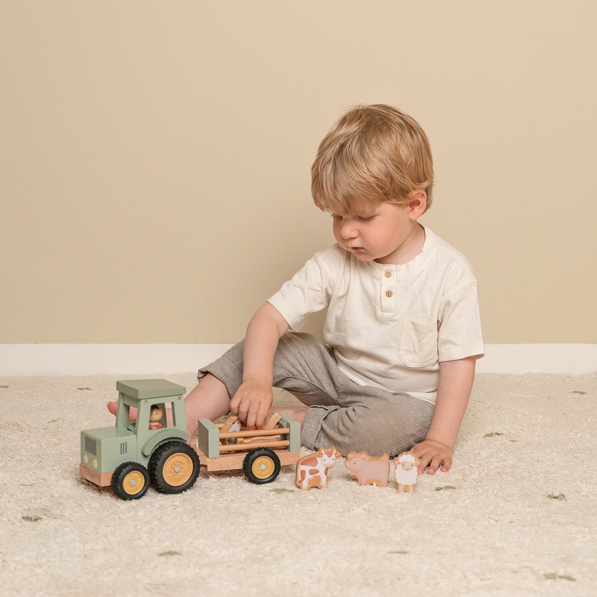 Little Dutch - Tractor met Trailer FSC - Little Farm — afbeelding 10