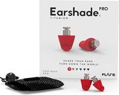 Flare Audio Earplugs Earshade Pro Titanium Postbox Red