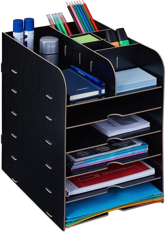 Exacompta Ladenbox Modulo A4 10 Lades Afsluitbaar Met Sleutel Zwart
