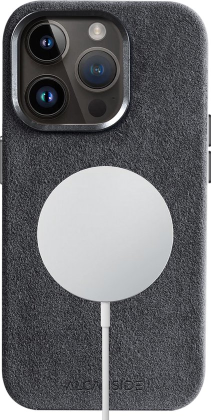 iPhone 15 Pro Max - Coque Alcantara - Gris Espace