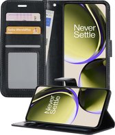 Hoesje Geschikt voor OnePlus Nord CE 3 Lite Hoesje Book Case Hoes Wallet Cover - Hoes Geschikt voor OnePlus Nord CE 3 Lite Hoesje Bookcase Hoes - Zwart