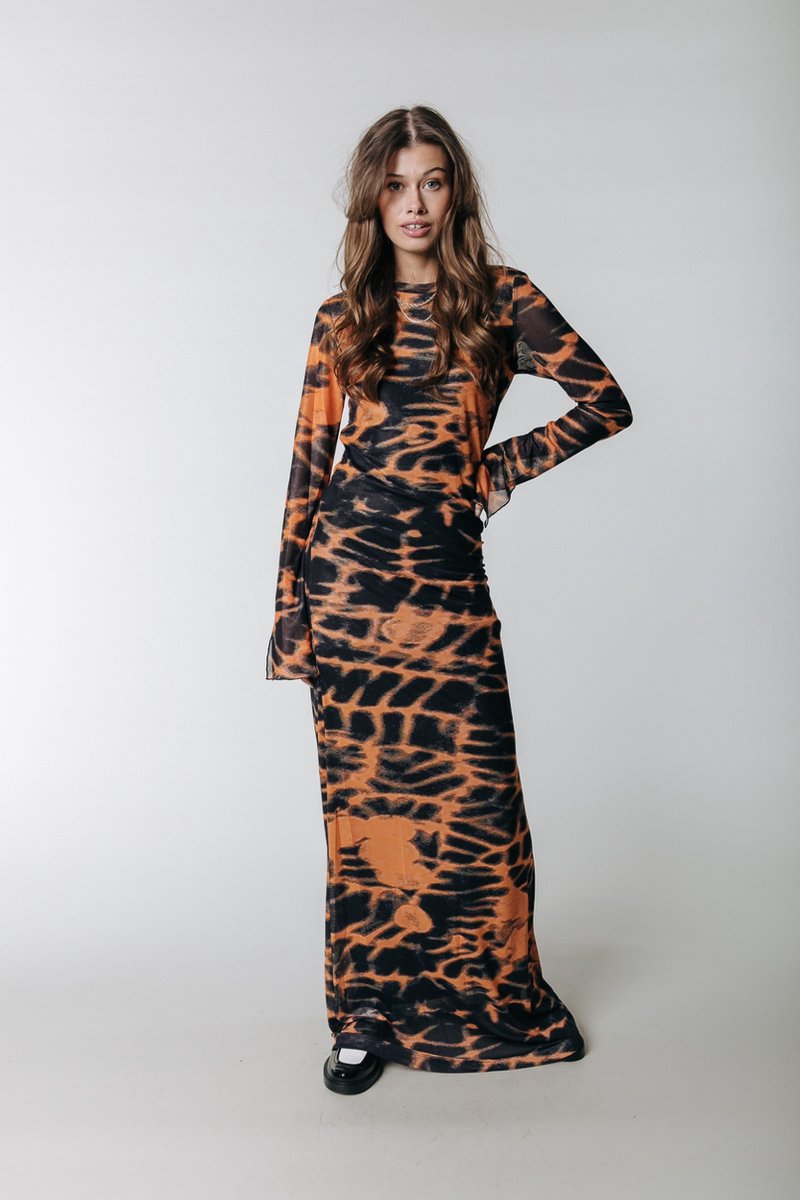Colourful rebel maxi jurk sale