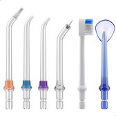 Set complet d'accessoires pour hydropulseur H2OFloss - Convient pour HF-2, HF6, HF -9 et ISM-4201 - Pointes à Jet , accessoire orthodontique, nettoyeur de langue et accessoire pour brosse à dents
