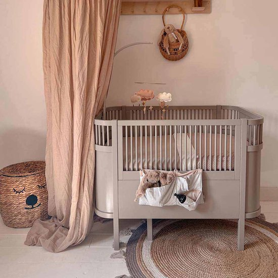 Jollein - Baby Hoeslaken Ledikant Jersey (Nougat) - Katoen - 60x120cm