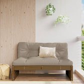 The Living Store Houten Middenbank - 120 x 95 x 69 cm - Honingbruin - Massief grenenhout