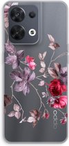 Case Company® - Coque Oppo Reno8 5G - Belles fleurs - Coque de téléphone souple - Protection sur tous les côtés et bord de l'écran