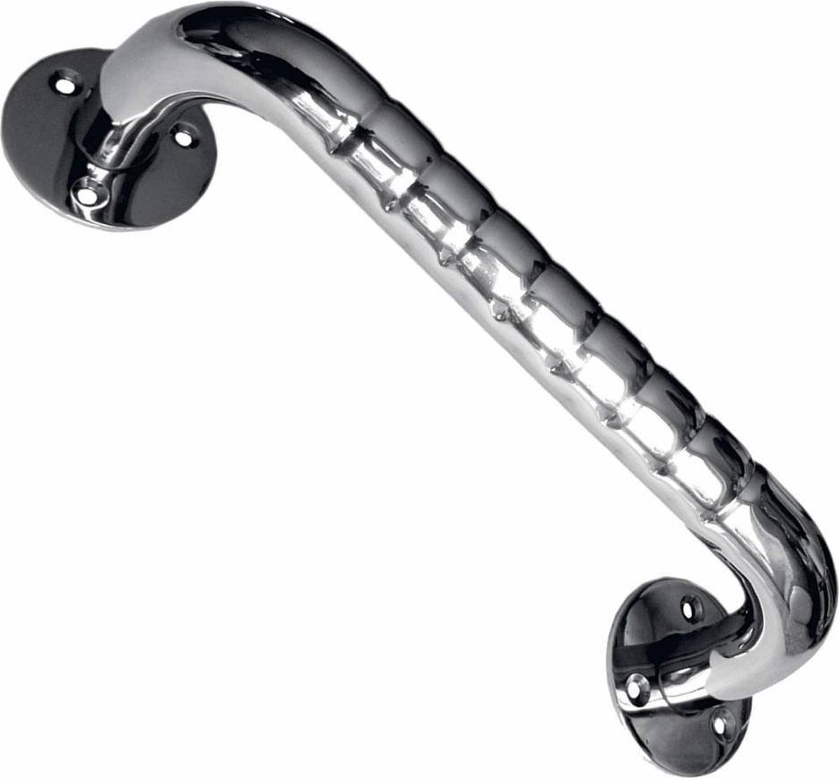 Hoge wandbeugel inox met antislipribbels : 50 cm