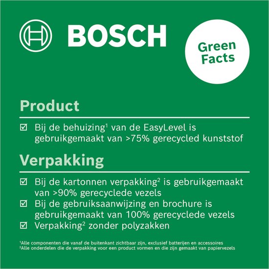 Bosch EasyLevel - Lijnlaser - Inclusief Wandhouder en Batterijen - Bosch