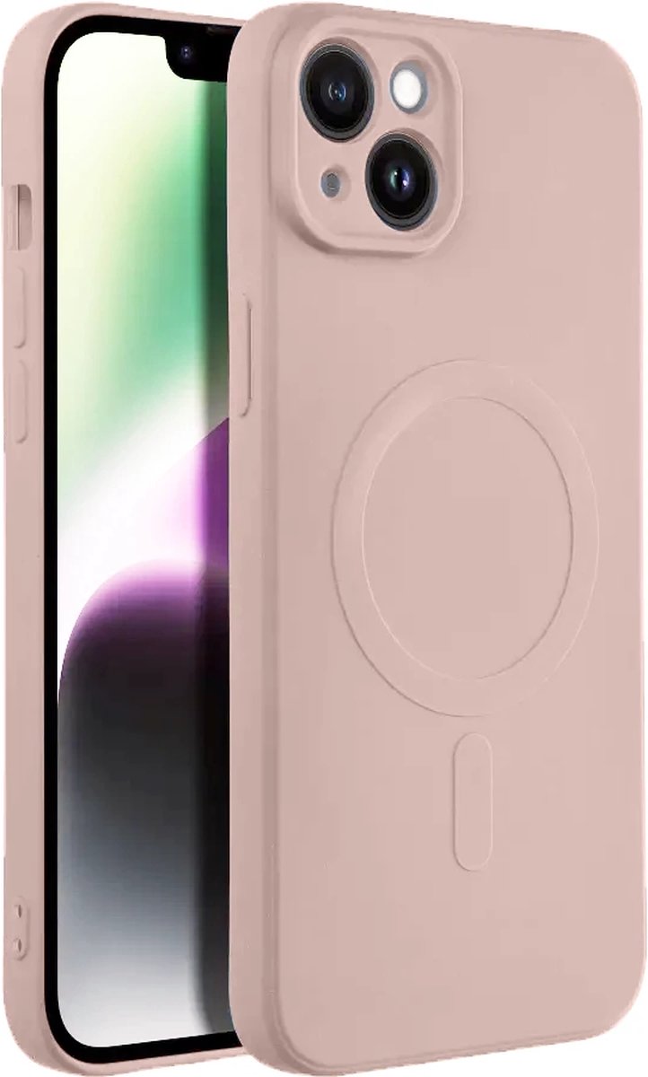 Casify Siliconen Hoesje met MagSafe voor iPhone 15 Plus - Roze