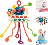 Sensorisch Babyspeelgoed - Montessori Speelgoed - Interactief Siliconen Trekkoord - voor Jongens en Meisjes (6-18 maanden)