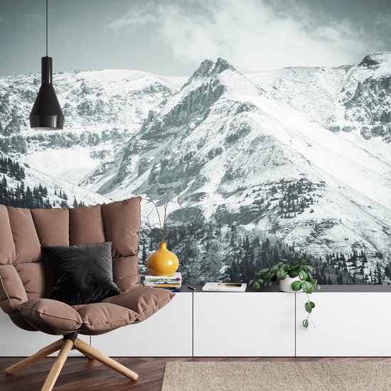 Fotobehang Winter In De Bergen - Vliesbehang - 368 x 254 cm