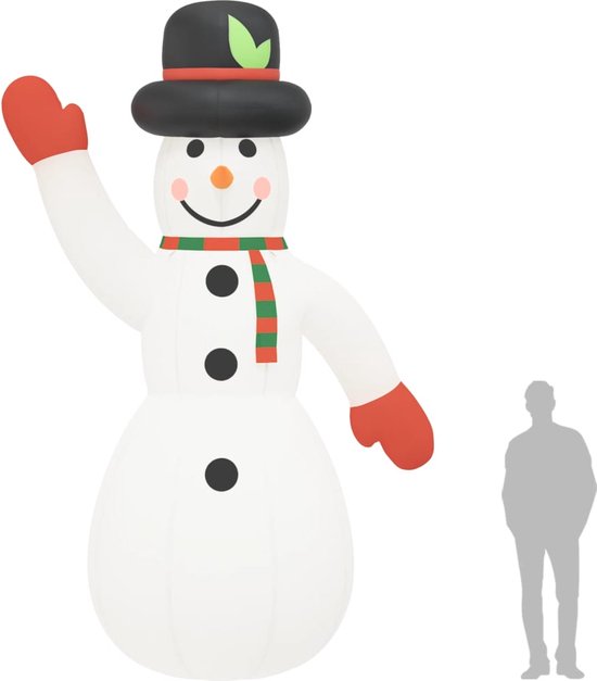 Opblaasbare Sneeuwpop voor Kerstdecoratie