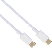 USB-C oplader - 100W snelladen - USB-C (male) naar USB-C (male) adapter kabel oplaadkabel - 2 meter - Wit - Provium