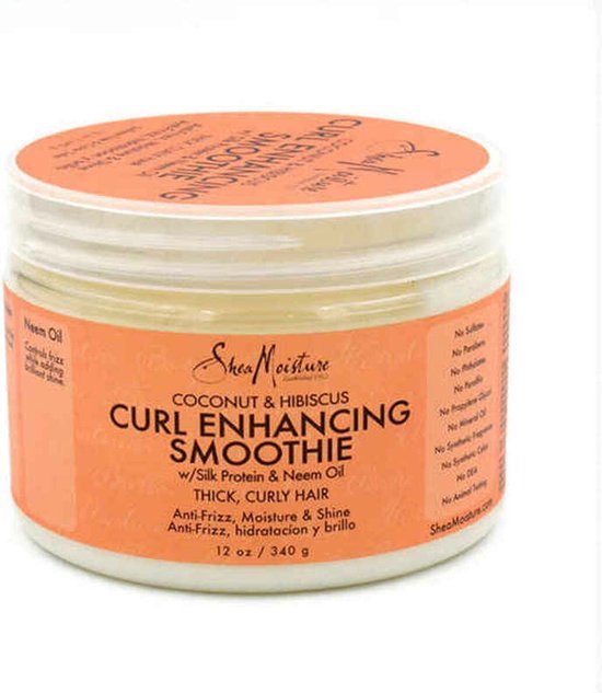 Shea Moisture Coconut & Hibiscus - Curl Enhancing Smoothie Haarcrème - 340 g