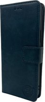 HEM Stylish Book Case (geschikt voor S23 Ultra) Samsung S23 Ultra hoesje met 3 pasjesuitsnedes + fotovakje -Portemonneehoesje - pasjeshouder - Donkerblauw