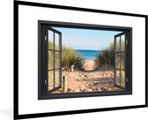Affiche avec cadre Transparent - Plage - Mer - 90x60 cm
