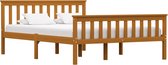 The Living Store Bed - Grenenhout - 140 x 200 cm - Honingbruin