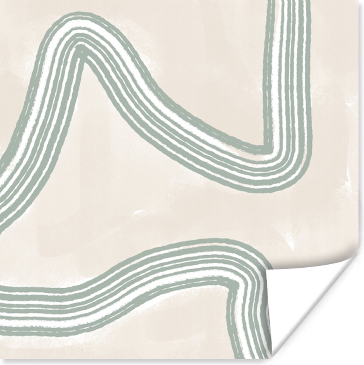 Poster Lijn - Abstract - Design - 50x50 cm
