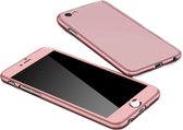 Hoesje geschikt voor iPhone SE 2022 - Full body - 2 delig - Backcover - Kunststof - Rose Goud