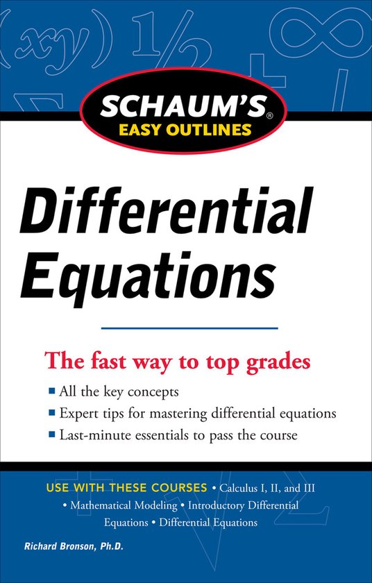 Schaum'S Easy Outline Of Differential Equations - cover
