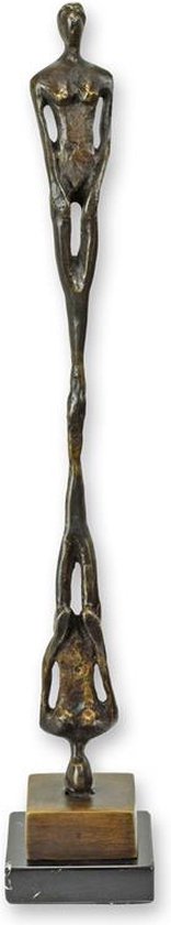 Brons beeld - vrouwelijk - relatiegeschenk - modern - sculptuur - 43 cm hoog